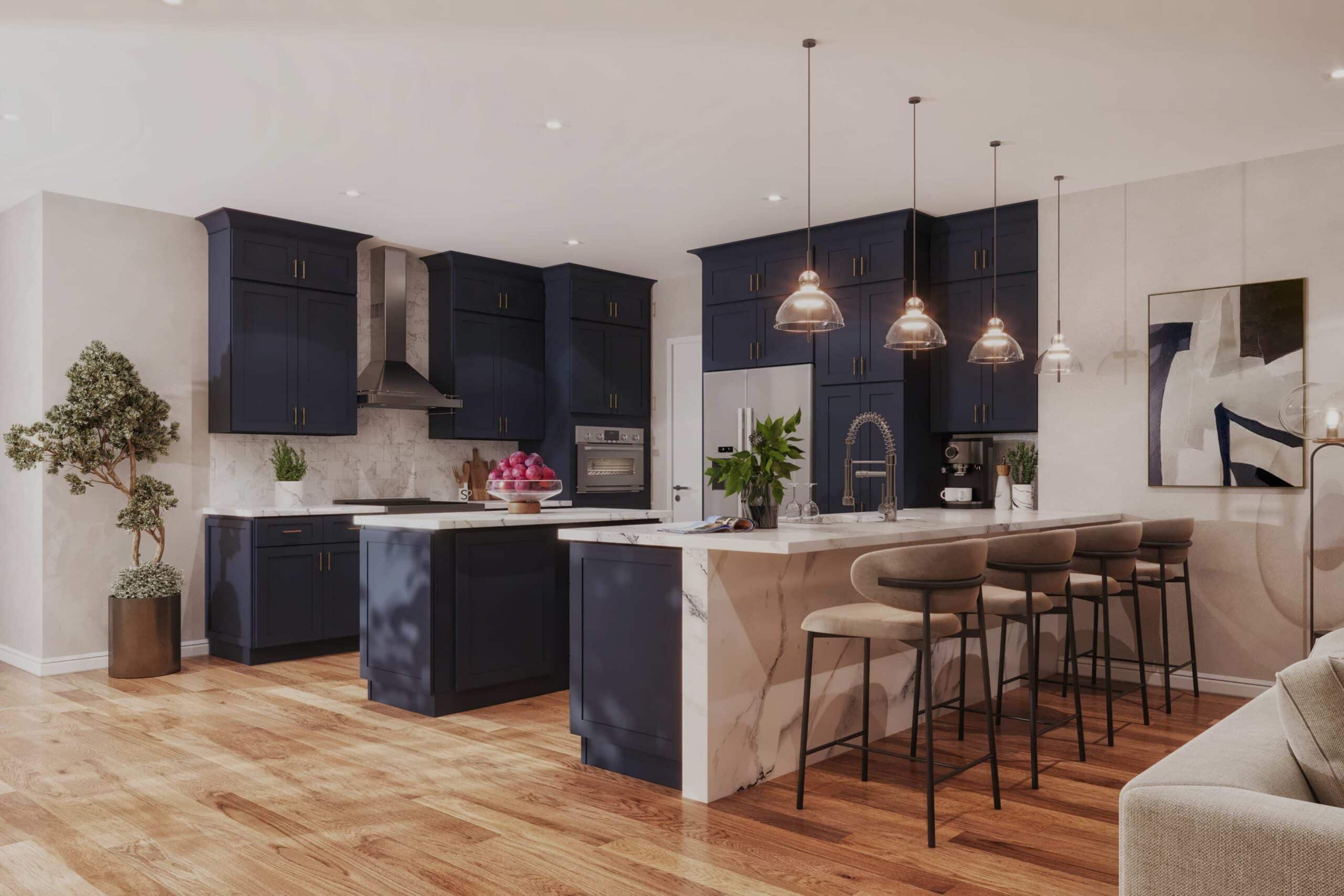 spring forest cabinetry Spring Forest custom cabinetry with natural wood finishes and modern storage design, showcasing handcrafted kitchen cabinets built for style and functionality in national lumber inc.